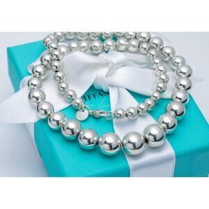 Tiffany & Co. HardWare Ball Necklace in Sterling Silver 16"